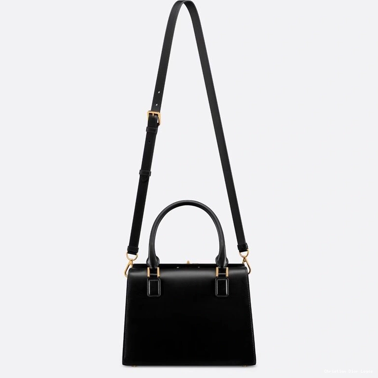 Cheap Box Dior Small Boston Bag Black Calfskin 0811 Luxury